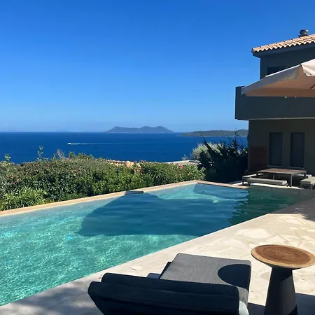 Arkoudi With Sea View Pink Pong Table Field Of Petanque And Cinema Villa Sivota