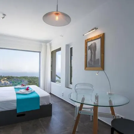 빌라 Arkoudi - Enjoy Panoramic Ocean Views From A Serene Mountain Setting 시보타