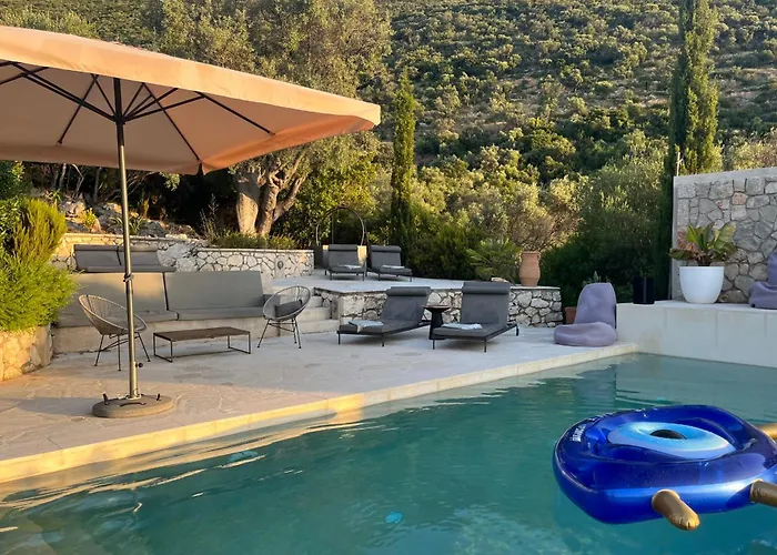 Villa Arkoudi - Enjoy Panoramic Ocean Views From A Serene Mountain Setting Sivota