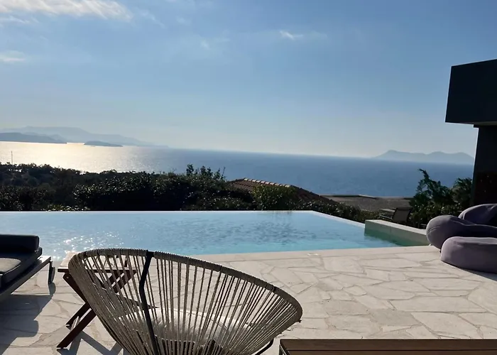 Villa Arkoudi - Enjoy Panoramic Ocean Views From A Serene Mountain Setting *