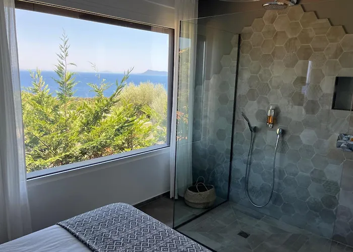 Arkoudi - Enjoy Panoramic Ocean Views From A Serene Mountain Setting